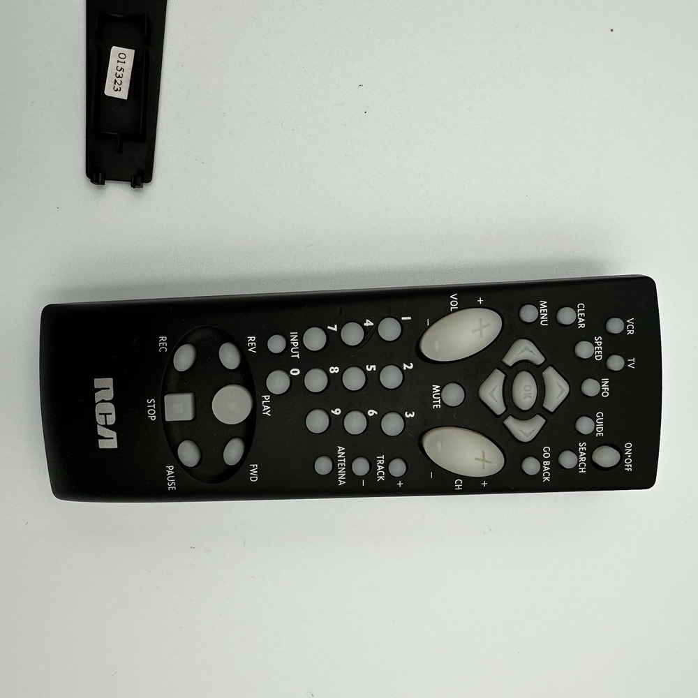 RCA Universal Remote Control Black with Battery Cover TV VCR DVD Tested